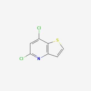 molecular formula C7H3Cl2NS B1315164 5,7-二氯噻吩[3,2-b]吡啶 CAS No. 74695-44-6