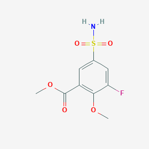 Methyl 3-fluoro-2-methoxy-5-sulfamoylbenzoate