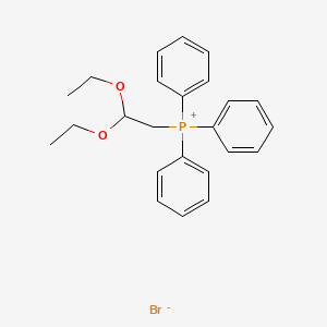 molecular formula C24H28BrO2P B13151686 (2,2-Diethoxyethyl)(triphenyl)phosphanium bromide CAS No. 51605-46-0