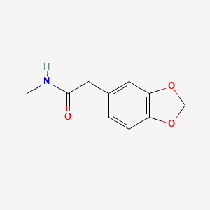 molecular formula C10H11NO3 B13151701 2-(2H-1,3-benzodioxol-5-yl)-N-methylacetamide 