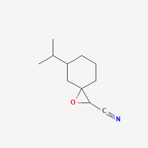 5-(Propan-2-yl)-1-oxaspiro[2.5]octane-2-carbonitrile