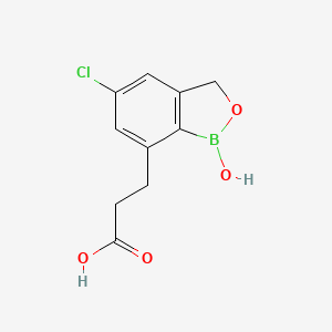 5-Chloro-1,3-dihydro-1-hydroxy-2,1-benzoxaborole-7-propanoic acid