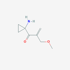 molecular formula C8H13NO2 B13151805 1-(1-Aminocyclopropyl)-2-(methoxymethyl)prop-2-en-1-one 