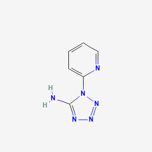 molecular formula C6H6N6 B1315184 1H-Tetrazol-5-amine, 1-(2-pyridinyl)- CAS No. 76105-83-4
