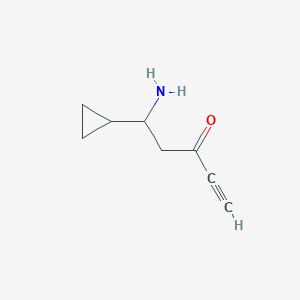 5-Amino-5-cyclopropylpent-1-yn-3-one