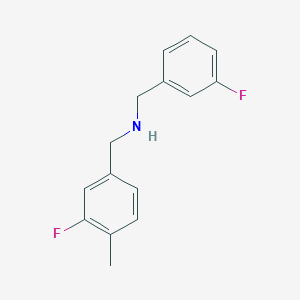 [(3-Fluoro-4-methylphenyl)methyl][(3-fluorophenyl)methyl]amine