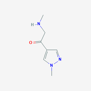 1-(1-Methyl-1H-pyrazol-4-yl)-2-(methylamino)ethan-1-one