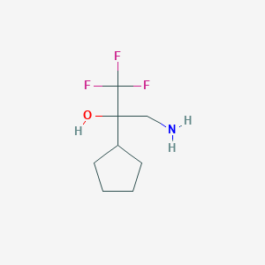 3-Amino-2-cyclopentyl-1,1,1-trifluoropropan-2-ol