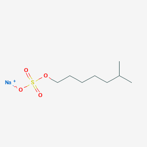 molecular formula C8H17NaO4S B13151910 Sodium 6-methylheptyl sulfate CAS No. 71880-77-8