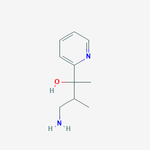 4-Amino-3-methyl-2-(pyridin-2-yl)butan-2-ol