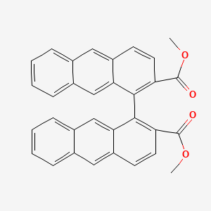 molecular formula C32H22O4 B13151958 Dimethyl [1,1'-bianthracene]-2,2'-dicarboxylate CAS No. 63232-63-3