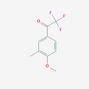 molecular formula C10H9F3O2 B1315196 4'-Methoxy-3'-methyl-2,2,2-trifluoroacetophenone CAS No. 75822-11-6