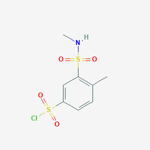 4-Methyl-3-[(methylamino)sulfonyl]benzenesulfonyl chloride