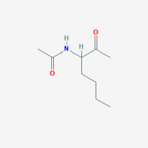 molecular formula C9H17NO2 B1315198 N-(2-oxoheptan-3-yl)acetamide CAS No. 30057-76-2