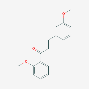 molecular formula C17H18O3 B1315201 2'-甲氧基-3-(3-甲氧基苯基)苯丙酮 CAS No. 75849-06-8