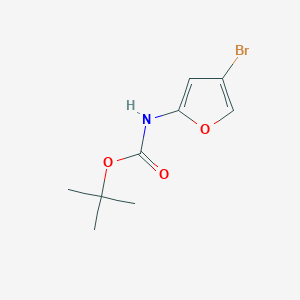 molecular formula C9H12BrNO3 B13152041 tert-Butyl (4-bromofuran-2-yl)carbamate 