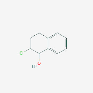 molecular formula C10H11ClO B13152048 2-Chloro-1,2,3,4-tetrahydronaphthalen-1-ol 