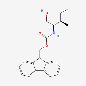 molecular formula C21H25NO3 B13152059 (9H-Fluoren-9-yl)methyl ((2R,3R)-1-hydroxy-3-methylpentan-2-yl)carbamate 