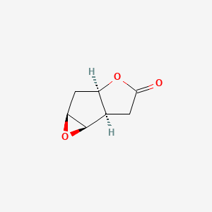 molecular formula C7H8O3 B13152084 (1R,2R,4S,6R)-3,7-dioxatricyclo[4.3.0.02,4]nonan-8-one 