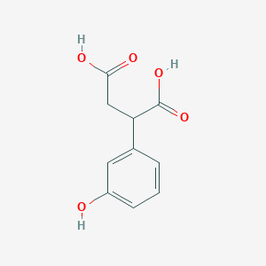 molecular formula C10H10O5 B13152087 2-(3-Hydroxyphenyl)succinic acid 