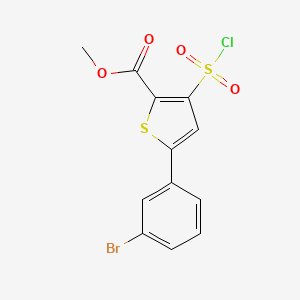 Methyl 5-(3-bromophenyl)-3-(chlorosulfonyl)thiophene-2-carboxylate