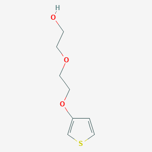 molecular formula C8H12O3S B13152095 Ethanol, 2-[2-(3-thienyloxy)ethoxy]- 