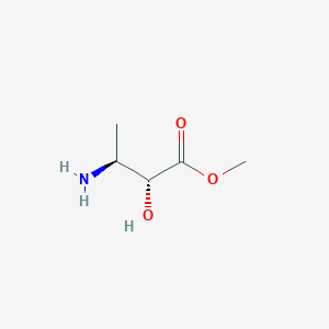 molecular formula C5H11NO3 B13152124 (2R,3S)-Methyl3-amino-2-hydroxybutanoate 