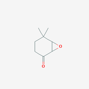 molecular formula C8H12O2 B1315213 5,5-二甲基-7-氧代二环[4.1.0]庚烷-2-酮 CAS No. 1074-26-6