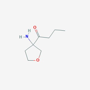 1-(3-Aminooxolan-3-yl)butan-1-one