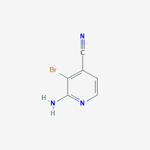 molecular formula C6H4BrN3 B13152177 2-Amino-3-bromoisonicotinonitrile 