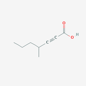 molecular formula C8H12O2 B13152181 4-Methylhept-2-ynoic acid 