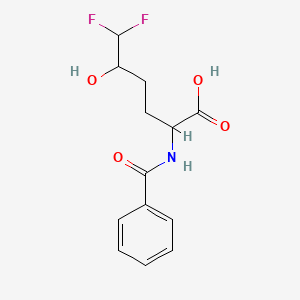 2-(Benzoylamino)-6,6-difluoro-5-hydroxyhexanoic acid