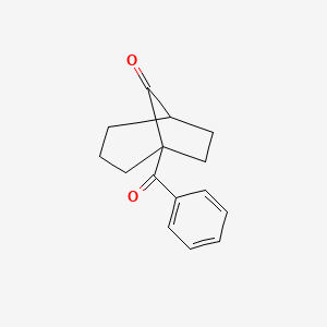 molecular formula C15H16O2 B13152194 1-Benzoylbicyclo[3.2.1]octan-8-one 