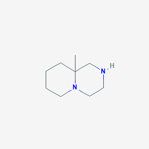 molecular formula C9H18N2 B13152251 9a-Methyloctahydro-1H-pyrido[1,2-a]pyrazine 