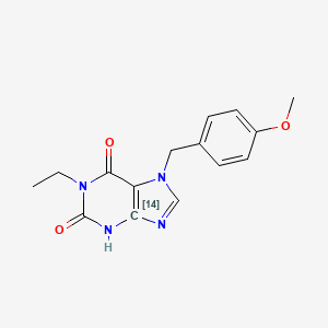 1-ethyl-7-[(4-methoxyphenyl)methyl]-3H-purine-2,6-dione