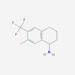 7-Methyl-6-(trifluoromethyl)-1,2,3,4-tetrahydronaphthalen-1-amine