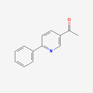 molecular formula C13H11NO B1315234 1-(6-苯基吡啶-3-基)乙酮 CAS No. 35022-79-8