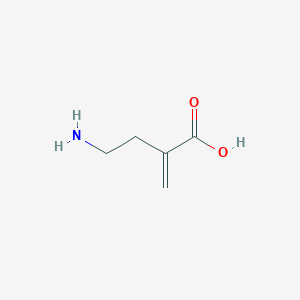 molecular formula C5H9NO2 B13152341 4-Amino-2-methylenebutanoic acid CAS No. 65370-67-4