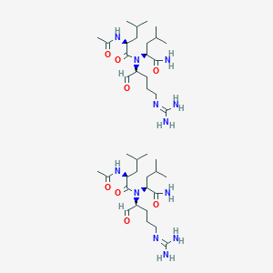 molecular formula C40H76N12O8 B13152375 Leupeptin(mix) 