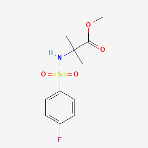 Alanine,N-[(4-fluorophenyl)sulfonyl]-2-methyl-,methylester