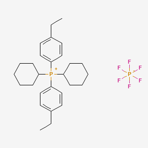 Dicyclohexylbis(4-ethylphenyl)phosphoniumhexafluorophosphate(V)