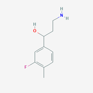 3-Amino-1-(3-fluoro-4-methylphenyl)propan-1-ol