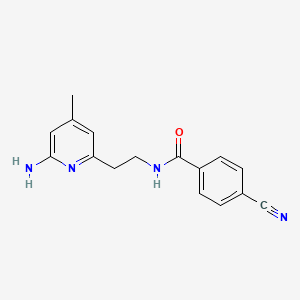 N-[2-(6-Amino-4-methylpyridin-2-yl)ethyl]-4-cyanobenzamide