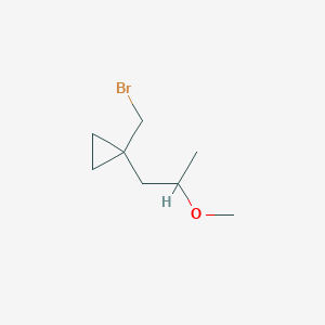 1-(Bromomethyl)-1-(2-methoxypropyl)cyclopropane