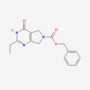 Benzyl 2-ethyl-4-hydroxy-5H-pyrrolo[3,4-d]pyrimidine-6(7H)-carboxylate