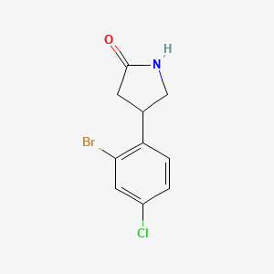 4-(2-Bromo-4-chlorophenyl)pyrrolidin-2-one