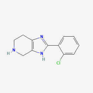 molecular formula C12H12ClN3 B13152498 3H-Imidazo[4,5-c]pyridine,2-(2-chlorophenyl)-4,5,6,7-tetrahydro- 