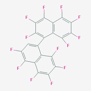 molecular formula C20HF13 B13152502 2,3,3',4,4',5,5',6,6',7,7',8,8'-Tridecafluoro-1,1'-binaphthalene CAS No. 89883-28-3