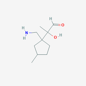 2-[1-(Aminomethyl)-3-methylcyclopentyl]-2-hydroxypropanal