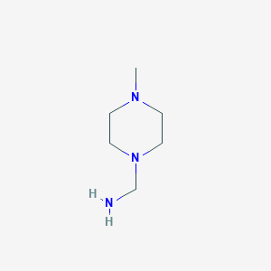 molecular formula C6H15N3 B13152523 (4-Methylpiperazin-1-yl)methanamine 